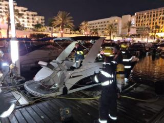 נזק רב נמנע אמש ליאכטות במרינת המלך שלמה באילת