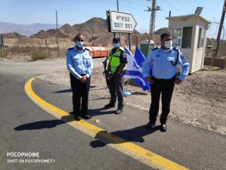 מפקד מחוז דרום של משטרת ישראל ניצב יורם סופר ערך סיור בגזרת מרחב אילת יחד עם מפקד מרחב אילת נצ"מ קובי מור