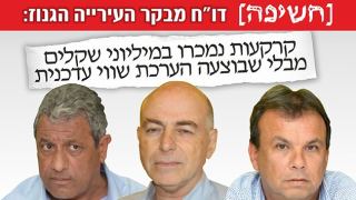 דו''ח מבקר העירייה הגנוז:  קרקעות נמכרו במיליוני שקלים  מבלי שבוצעה הערכת שווי עדכנית