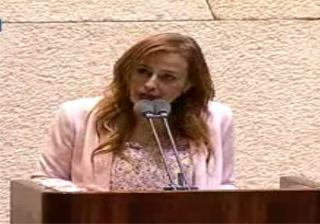 חברת הכנסת בוקר אומרת כל האמת על יוספטל מעל בימת הכנסת