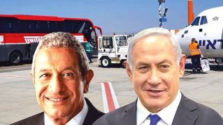 פעילות האוטובוס האדום  בנתב''ג הופסקה במפתיע?  תלוי את מי שואלים