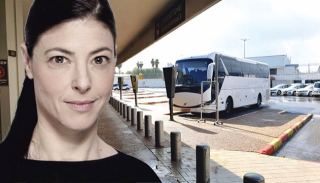 בוטל שירות האוטובוס האדום  מנתב''ג לרכבת השלום