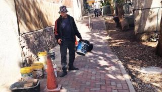 תוקן השביל ברחוב ברנע בדקל