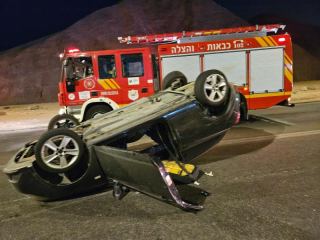 ארבעה פצועים בתאונת דרכים באילת