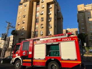 שריפה בבניין ברחוב הספורטאים באילת