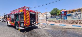 צפו: שריפה בדירה בשכונת הדקל באילת